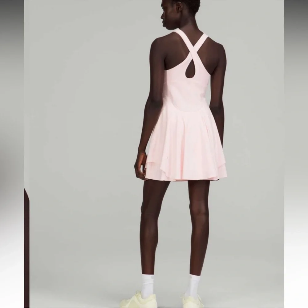 Lululemon Tennis Dress Court Crush  Strawberry Milkshake sz6 good cond pricefirm